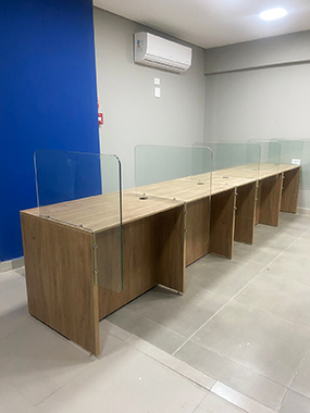 balcões de atendimento personalizados